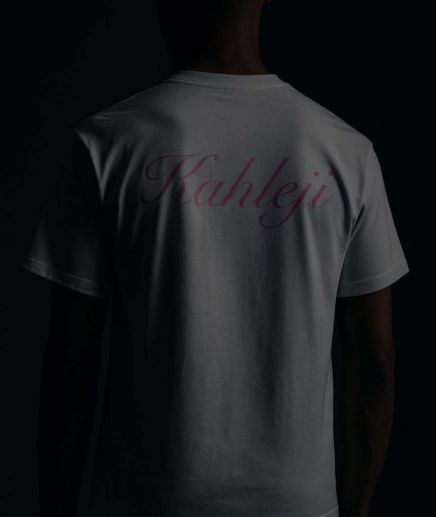 Kahleji Heavy Tee – White/Pink