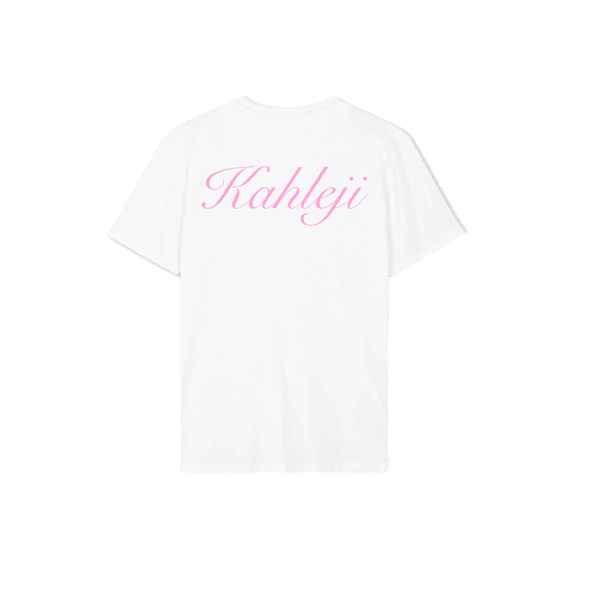 Kahleji Heavy Tee – White/Pink