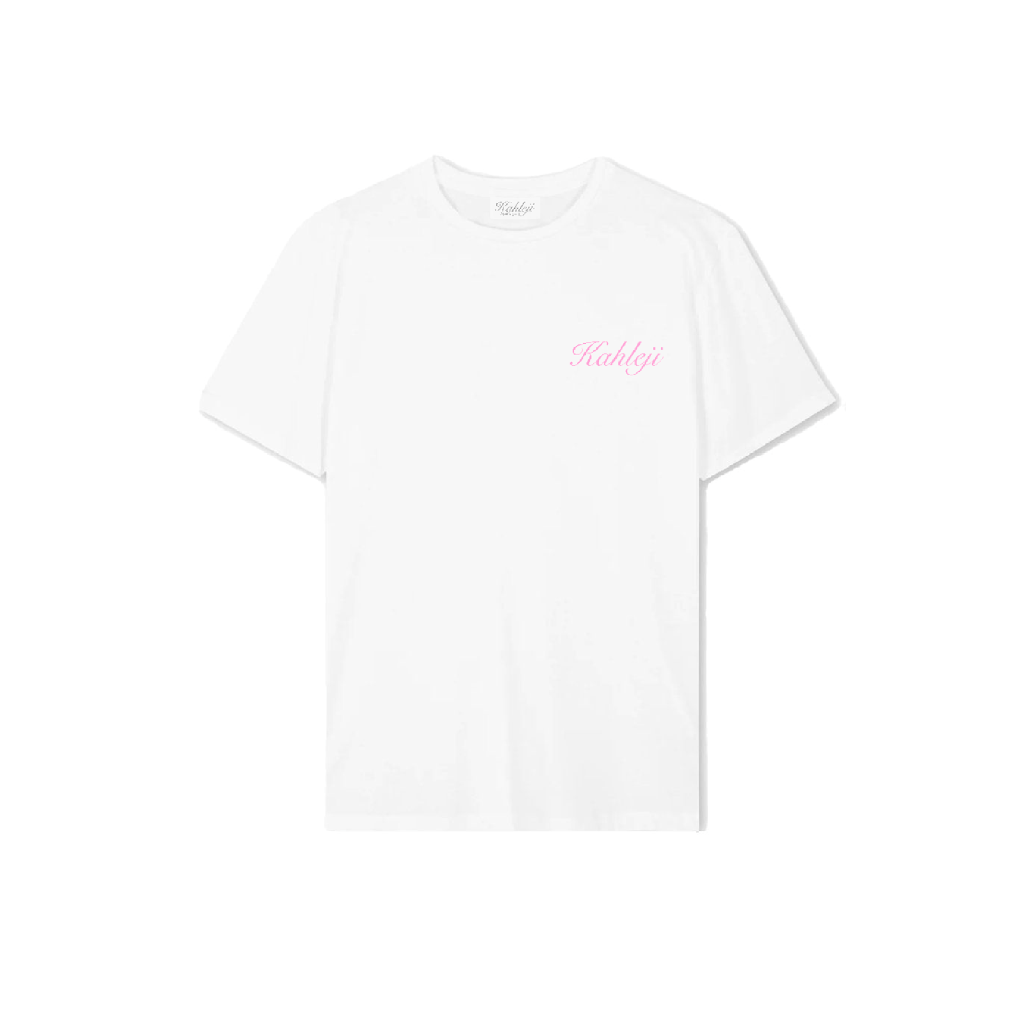 Kahleji Heavy Tee – White/Pink